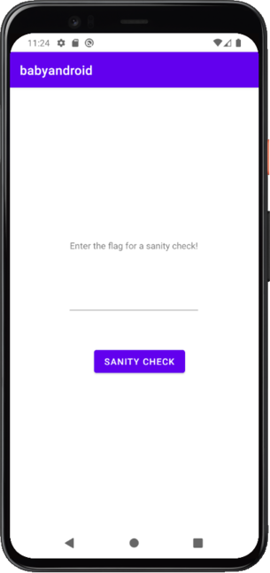 baby_android-2.apk in emulator