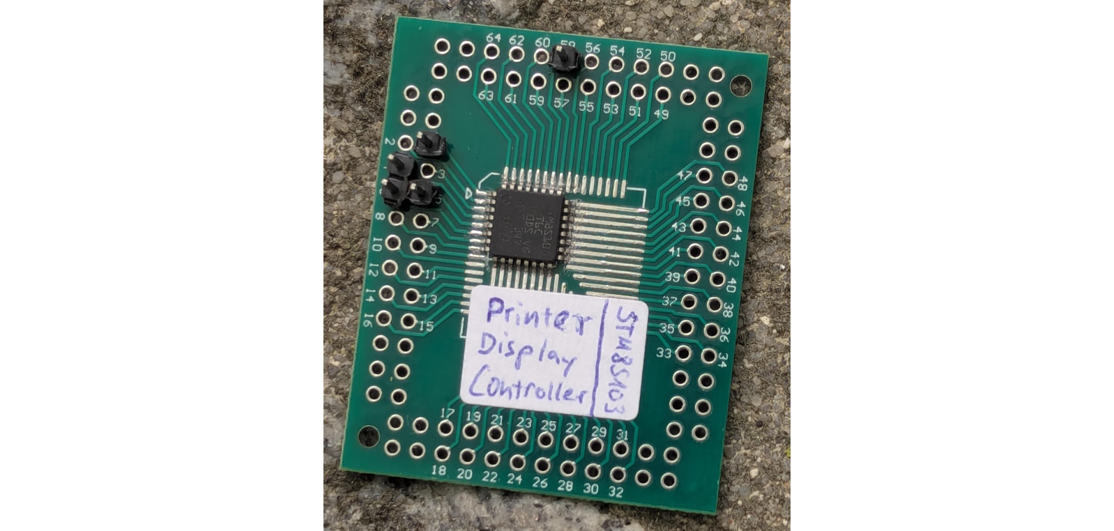 stm8s103 on breakout board